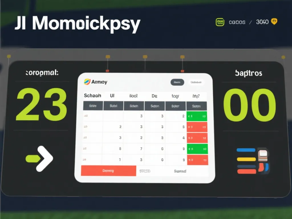 赛程与比分模块展示